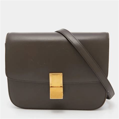 celine box olive green|WOMEN'S LUXURY GREEN HANDBAGS .